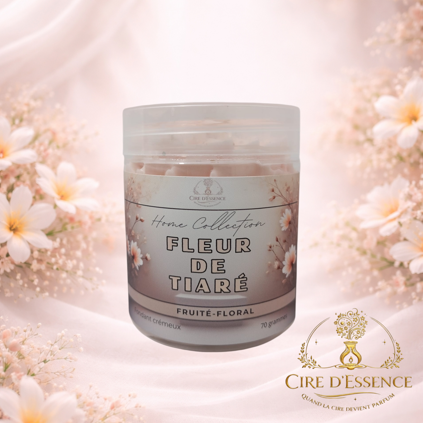 Fondant crémeux parfumés -70 gr - FLEUR DE TIARÉ