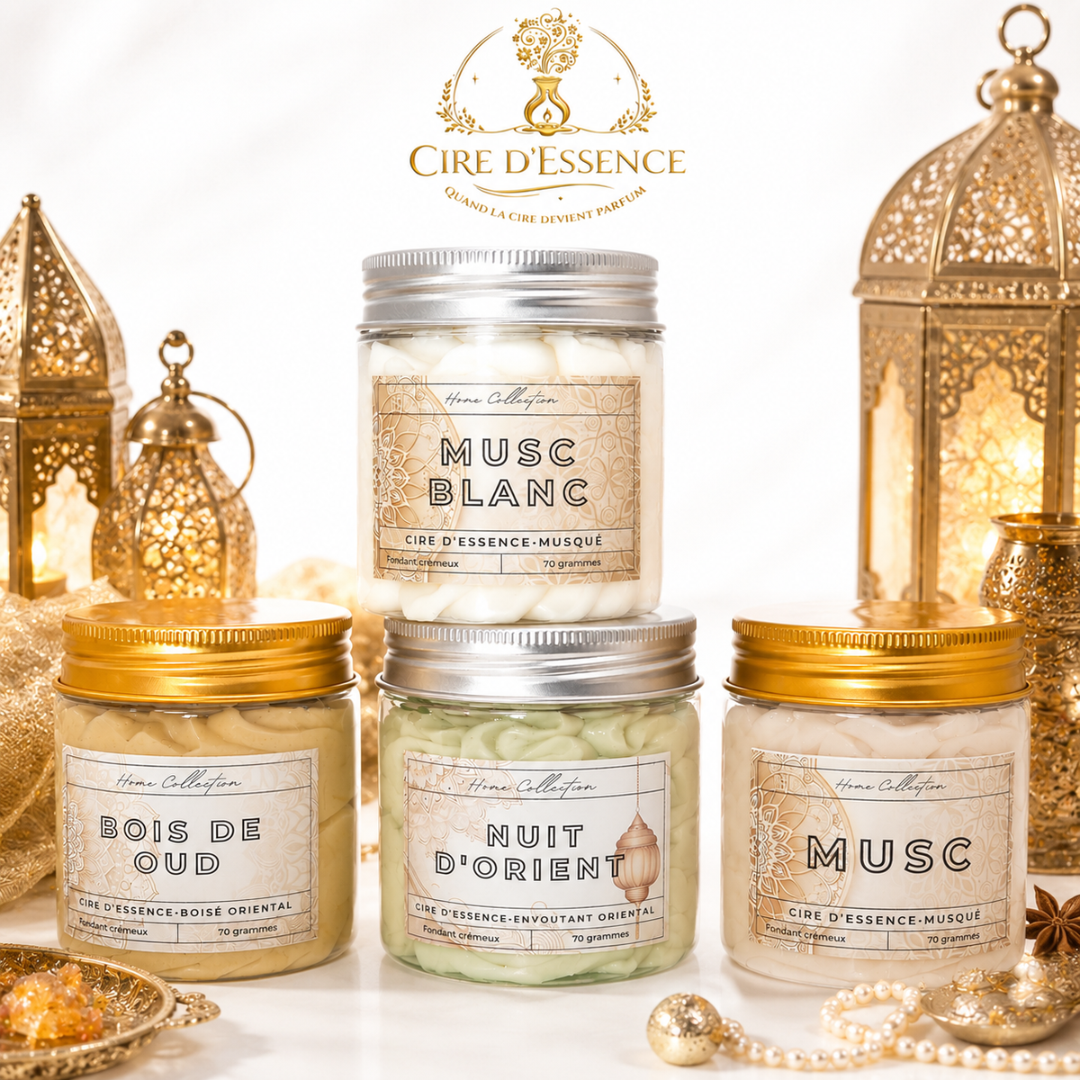 Coffret Fondants crémeux parfumés lot de 4 – Parfums de l’Orient (Édition Limitée)