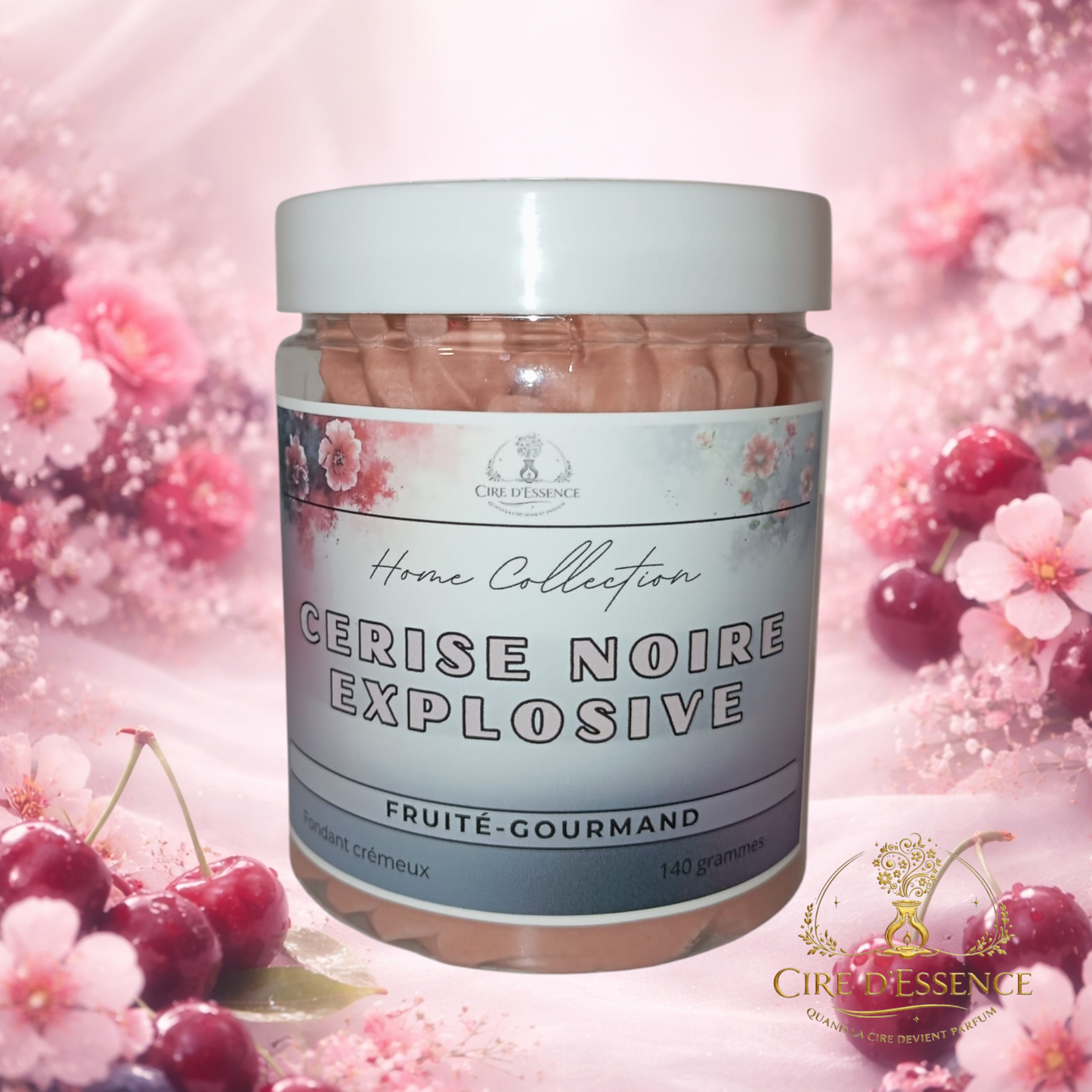 Fondant crémeux parfumé - 140 g - CERISE NOIRE EXPLOSIVE