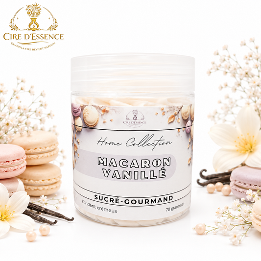 Fondant crémeux parfumé -70 gr - MACARON VANILLÉ