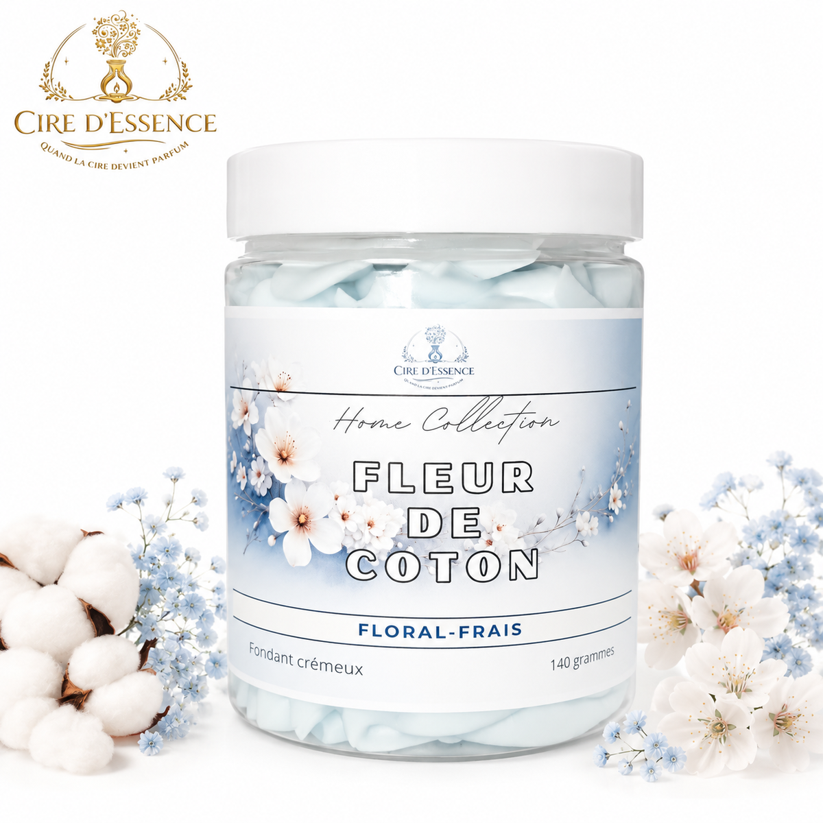 Fondant crémeux parfumé - 140 g - FLEUR DE COTON